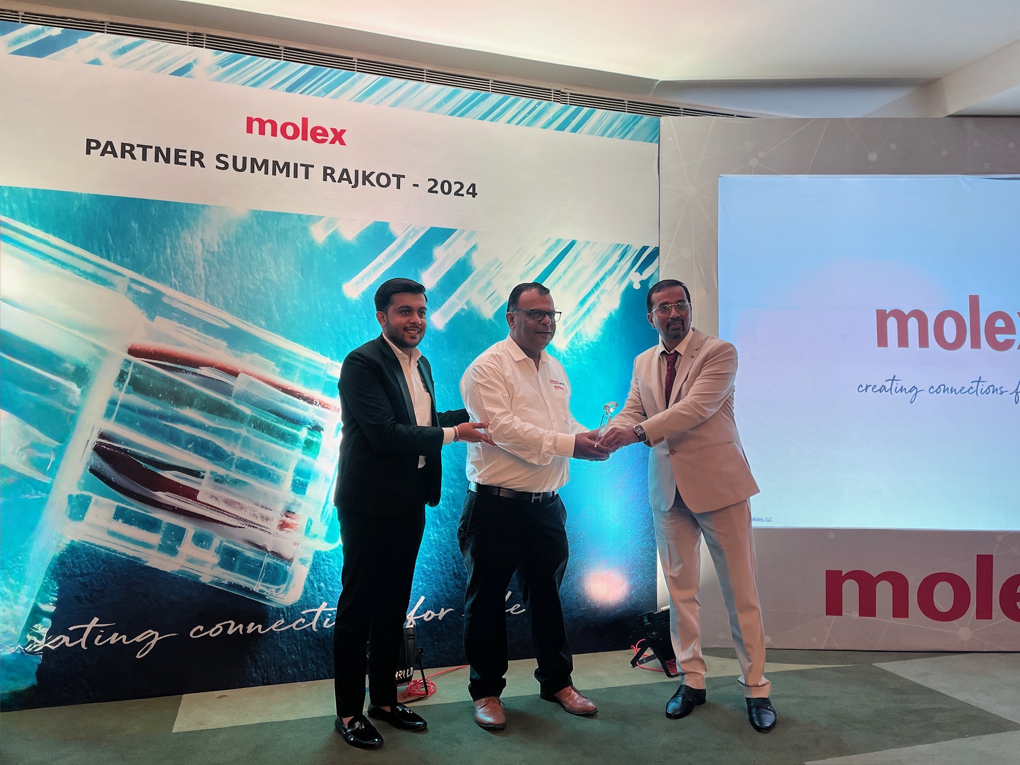 Molex Partner Summit Rajkot 2024 award ceremony
